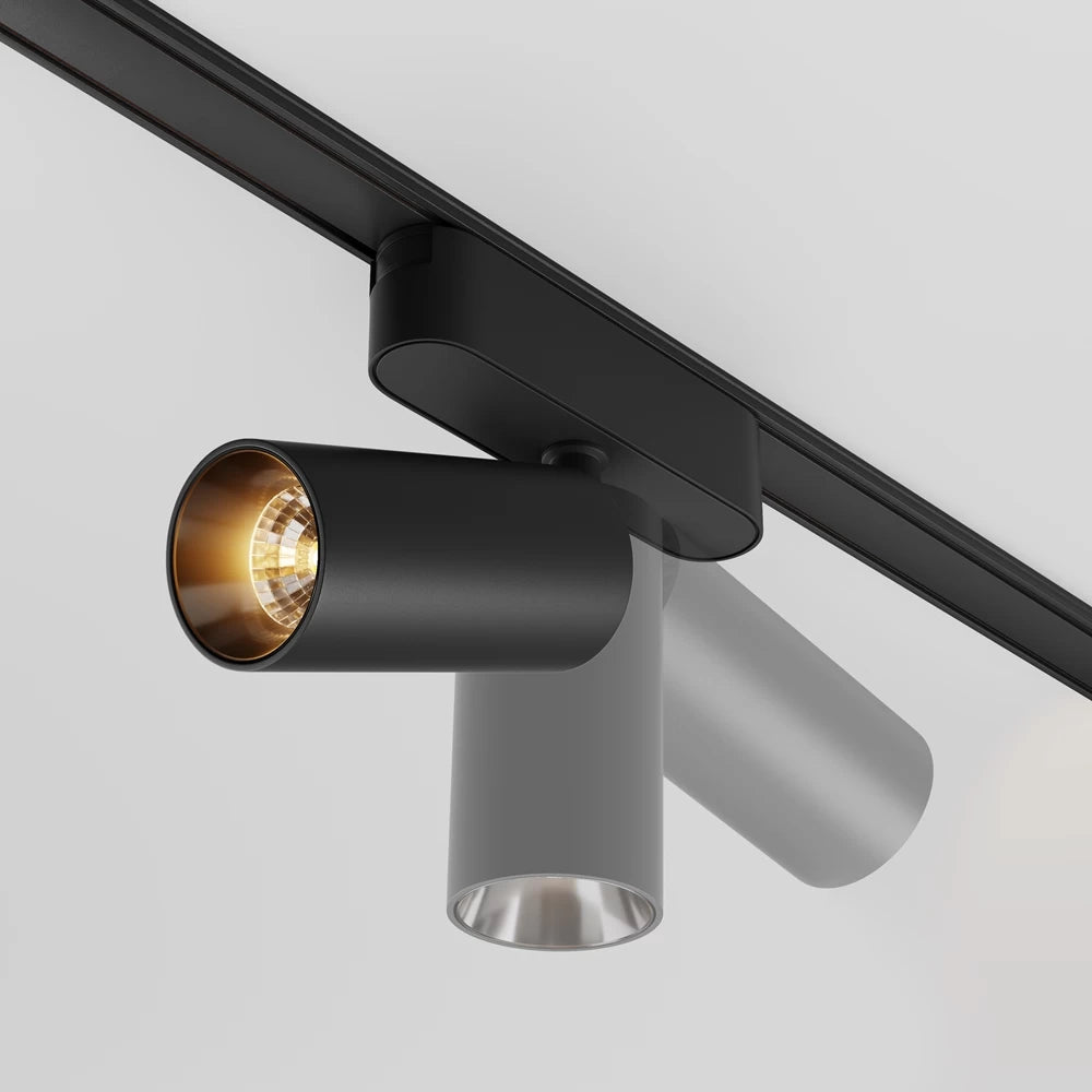 Spot pentru sina Radity din Aluminiu Negru H13xL11.5cm IP 20 12W 1000lm 3000k Focus LED