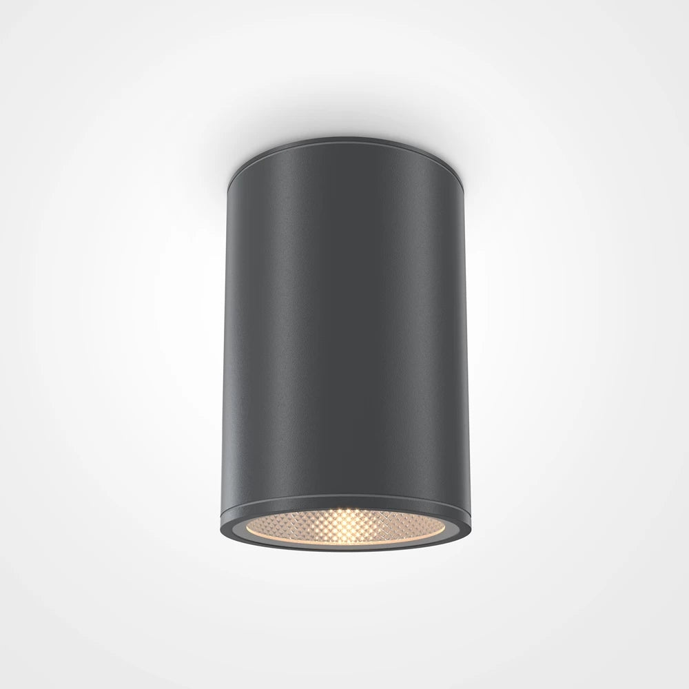 Plafoniera de exterior din Metal Negru H15.5xD11cm IP65 12W 1300lm 3000k Bar