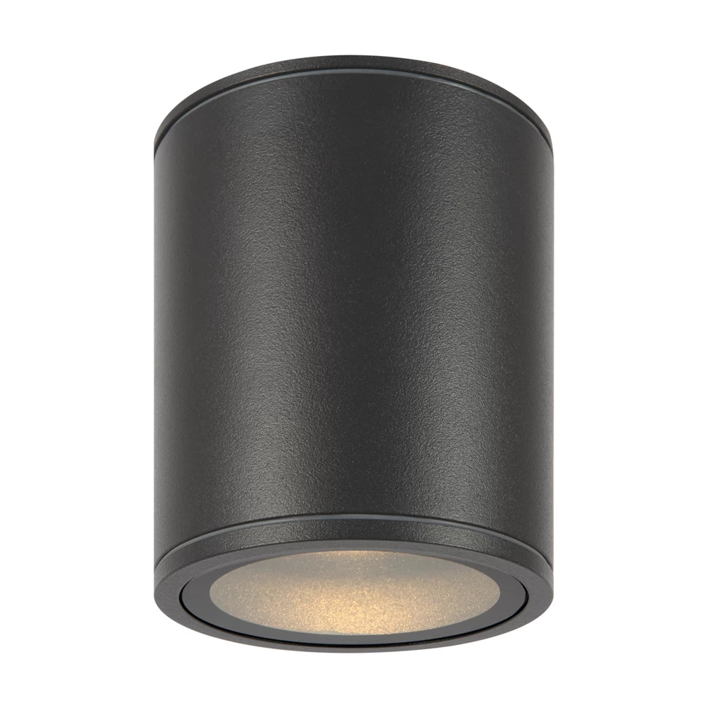 Plafoniera de exterior din Metal Negru H15.5xD11cm IP65 12W 1300lm 3000k Bar