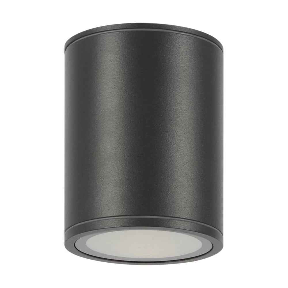 Plafoniera de exterior din Metal Negru H15.5xD11cm IP65 12W 1300lm 3000k Bar