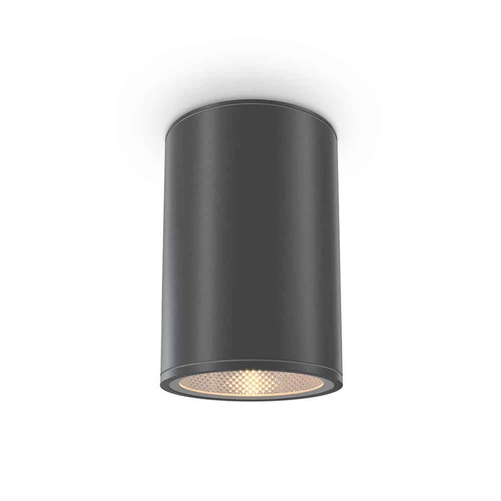 Plafoniera de exterior din Metal Negru H15.5xD11cm IP65 12W 1300lm 3000k Bar