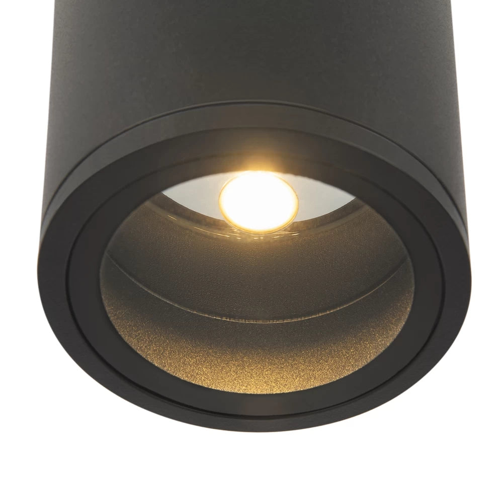 Plafoniera de exterior din Metal Negru H15.5xD11cm IP65 12W 1300lm 3000k Bar
