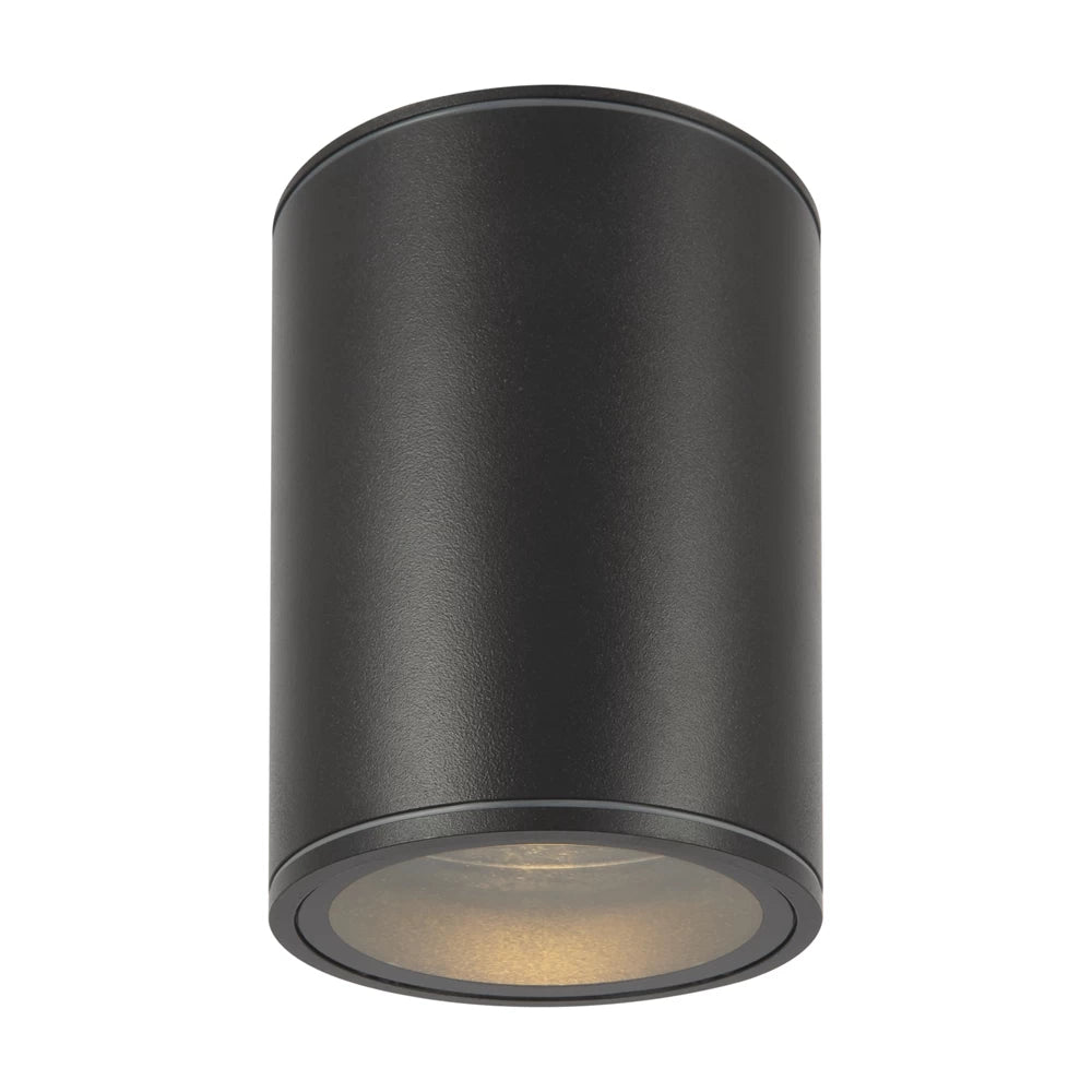 Plafoniera de exterior din Metal Negru H11.5xD9cm IP65 7W 800lm 3000k Bar