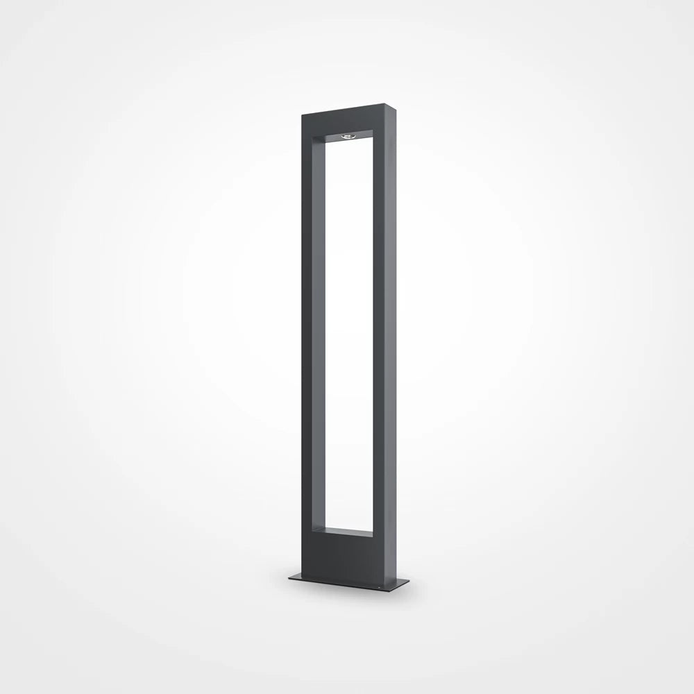 Stalp exterior de iluminat din Metal Negru H100xL20cm IP65 10W 550lm 3000k Bonn