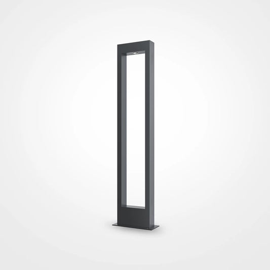 Stalp exterior de iluminat din Metal Negru H100xL20cm IP65 10W 550lm 3000k Bonn