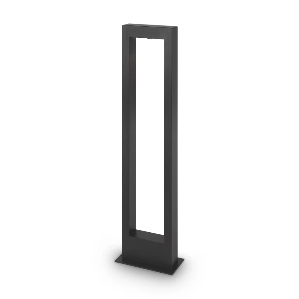 Stalp exterior de iluminat din Metal Negru H100xL20cm IP65 10W 550lm 3000k Bonn
