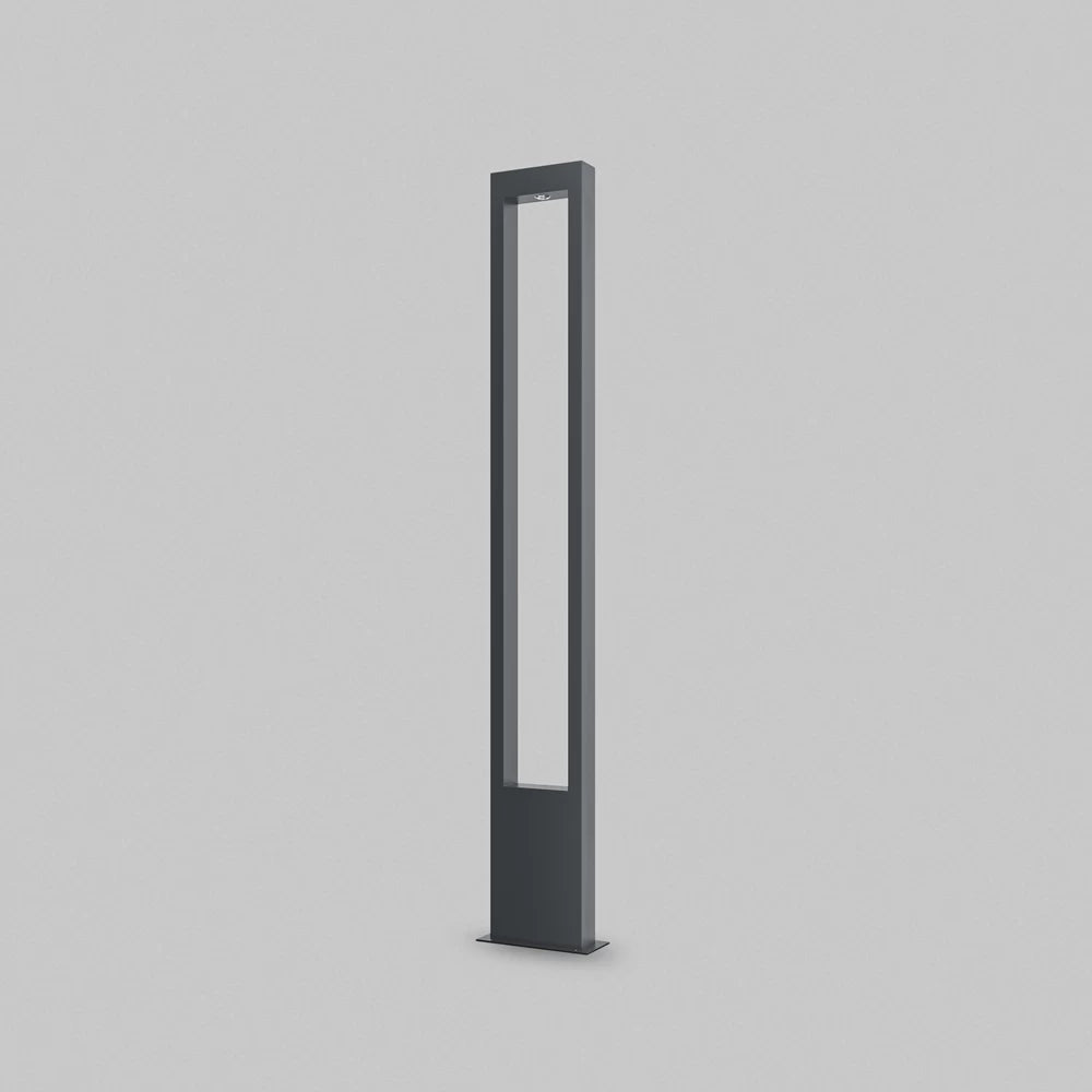 Stalp exterior de iluminat din Metal Negru H150xL20cm IP65 20W 1000lm 3000k Bonn