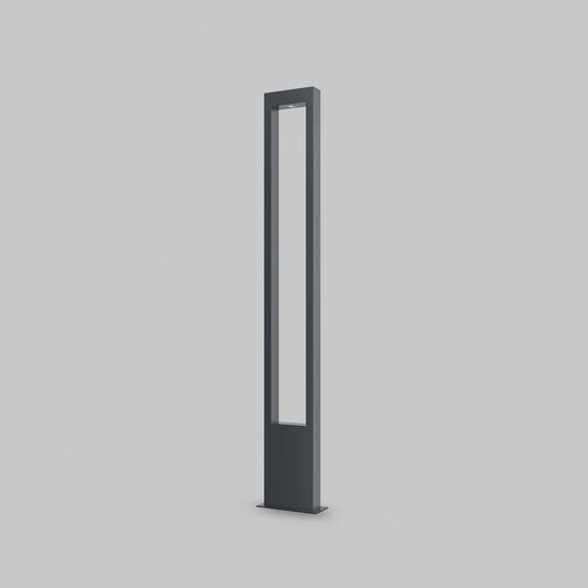 Stalp exterior de iluminat din Metal Negru H150xL20cm IP65 20W 1000lm 3000k Bonn