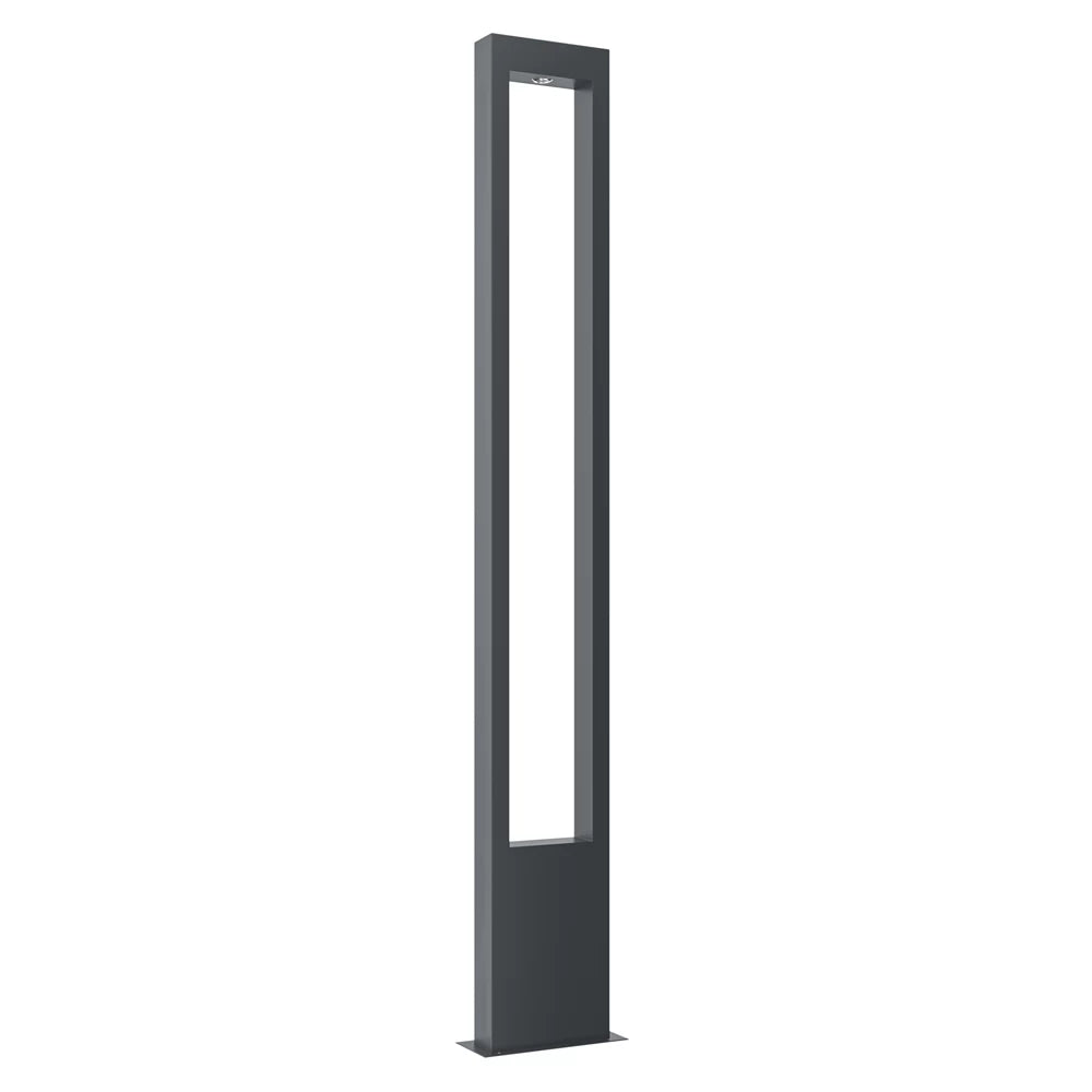 Stalp exterior de iluminat din Metal Negru H150xL20cm IP65 20W 1000lm 3000k Bonn