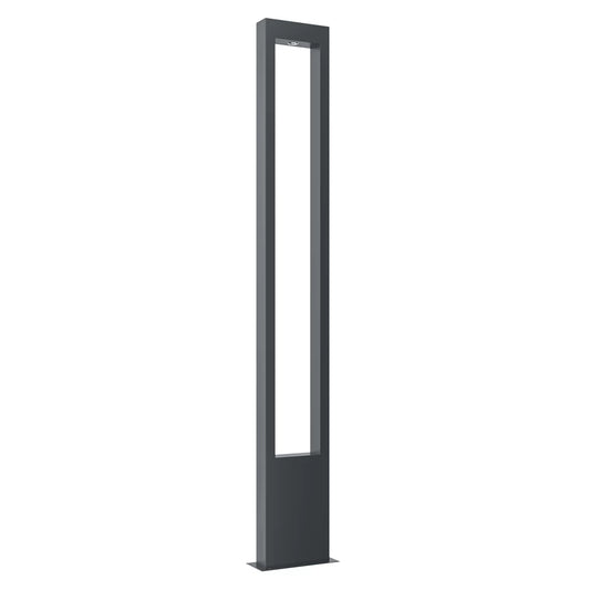 Stalp exterior de iluminat din Metal Negru H150xL20cm IP65 20W 1000lm 3000k Bonn