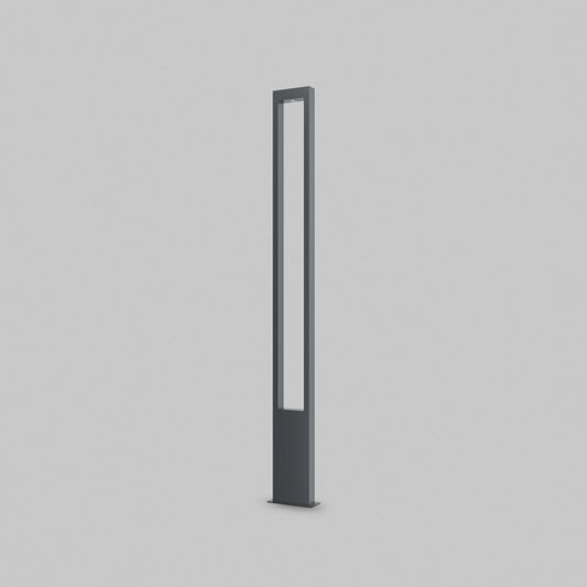 Stalp exterior de iluminat din Metal Negru H200xL20cm IP65 25W 1350lm 3000k Bonn