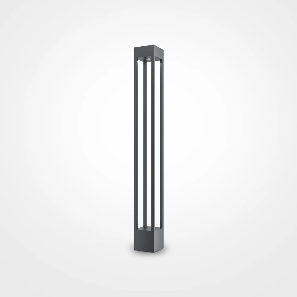 Stalp exterior de iluminat din Metal Negru H100xL11cm IP65 10W 650lm 3000k Elbe