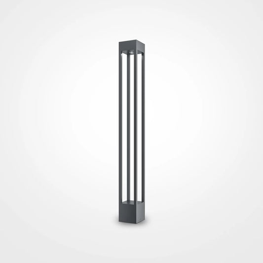 Stalp exterior de iluminat din Metal Negru H100xL11cm IP65 10W 650lm 3000k Elbe