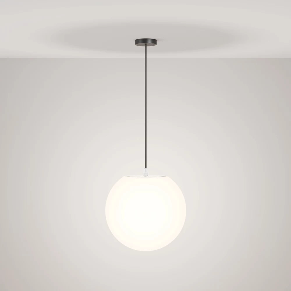 Pendul exterior din Plastic Negru H150xD30cm IP54 E27 30W Erda