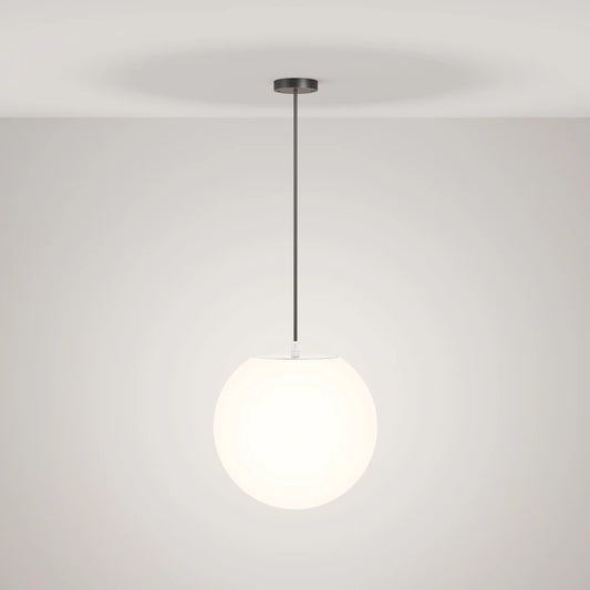 Pendul exterior din Plastic Negru H150xD30cm IP54 E27 30W Erda