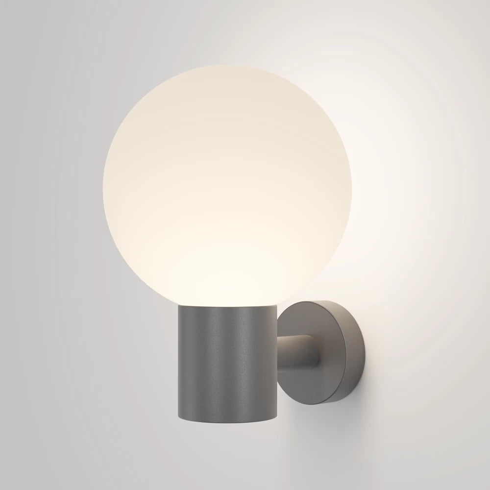 Aplica de perete de exterior din Aluminiu Gri H28xD20cm IP54 E27 60W Bold