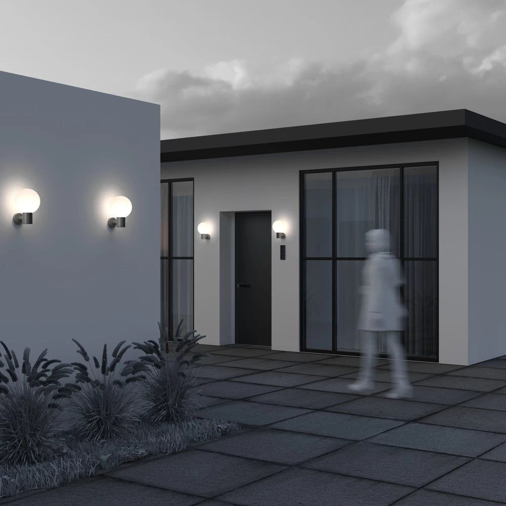 Aplica de perete de exterior din Aluminiu Gri H28xD20cm IP54 E27 60W Bold