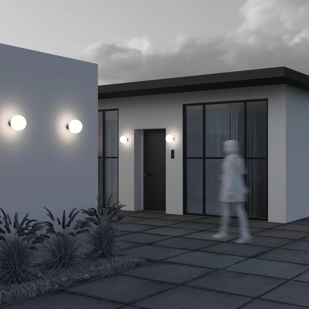 Aplica de perete de exterior din Aluminiu Gri H20xD20cm IP54 E27 60W Bold