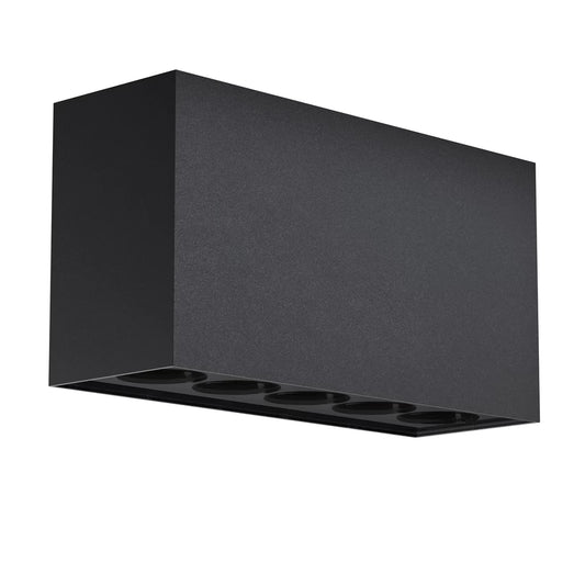 Plafoniera de exterior din Metal Negru H8xL15cm IP54 10W 700lm 3000k Ares