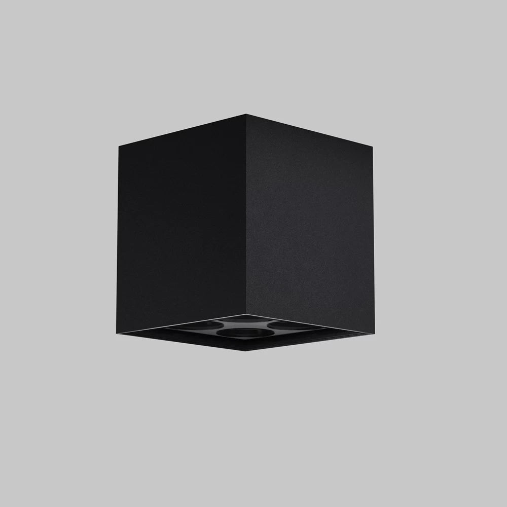 Plafoniera de exterior din Metal Negru H8xL8cm IP54 8W 500lm 3000k Ares