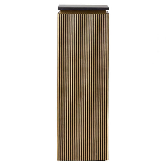 Dulap mic din Marmura Negru si MDF Auriu L35xH110cm Ironville Richmond Interiors
