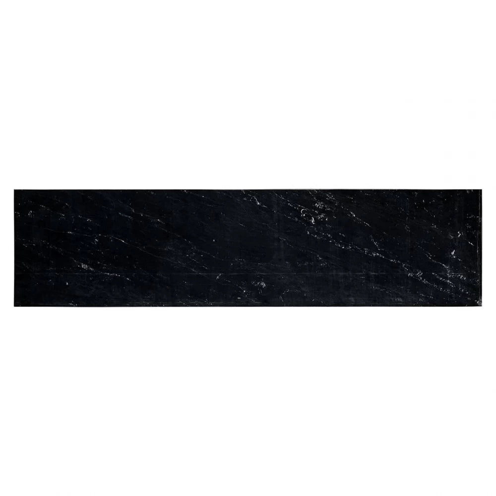 Consola din Marmura Negru si Aluminiu Alama L140xH74cm Luna Richmond Interiors