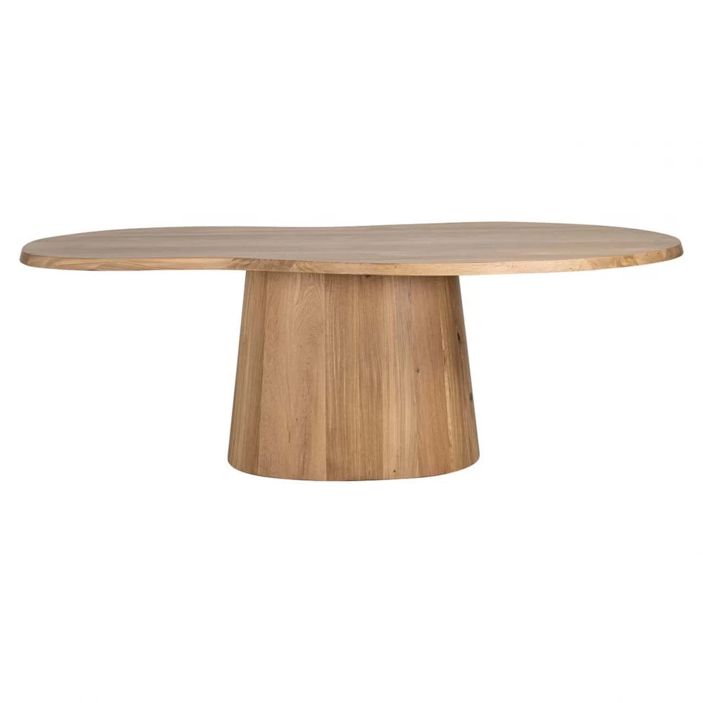 Masa Asimetrica de 6 persoane din Lemn de stejar Maro L230xH76cm Riva Richmond Interiors
