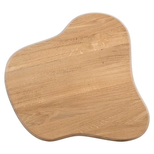 Masuta de cafea Asimetrica din Lemn de stejar Maro L50xH50cm Riva Richmond Interiors