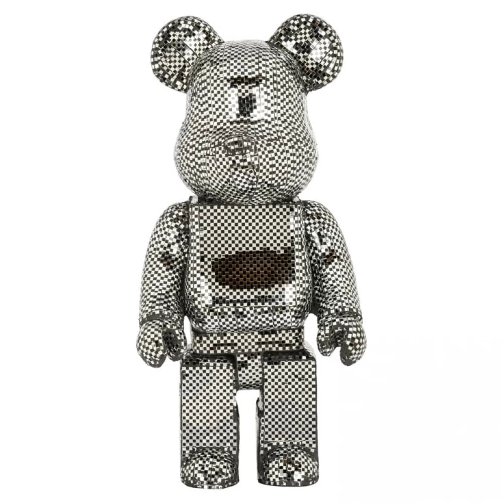 Figurina decorativa Urs din Polirasina Argintiu H70xL32.5cm Bear small Richmond interiors