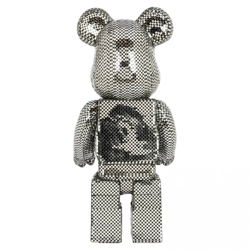 Figurina decorativa Urs din Polirasina Argintiu H70xL32.5cm Bear small Richmond interiors