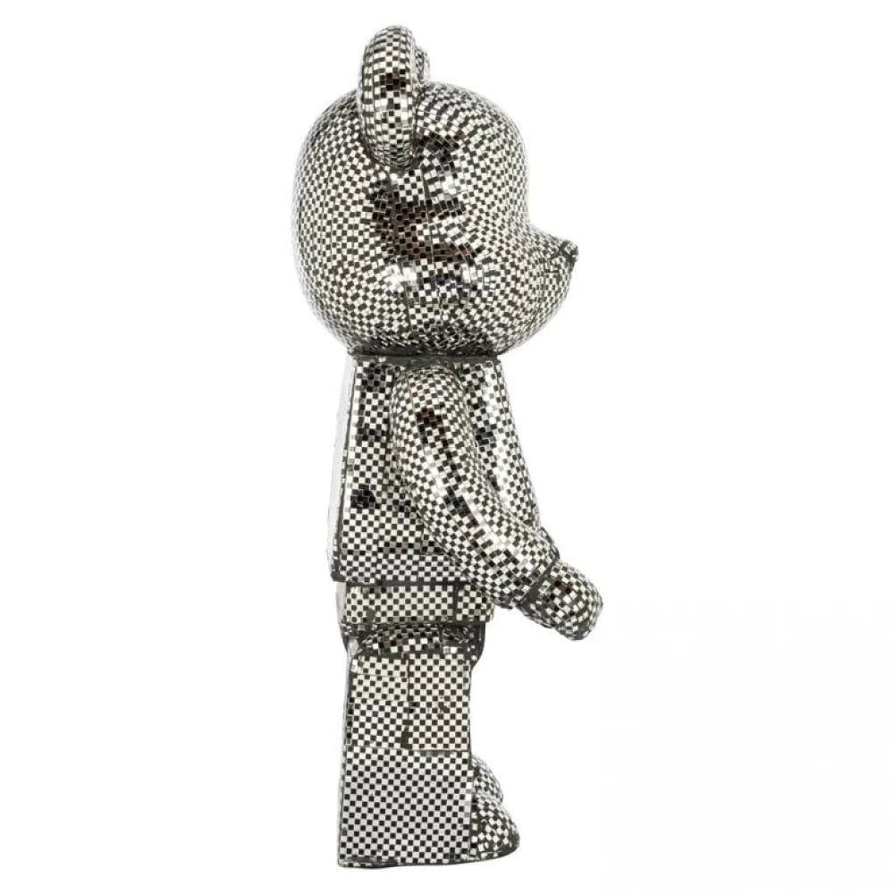 Figurina decorativa Urs din Polirasina Argintiu H70xL32.5cm Bear small Richmond interiors