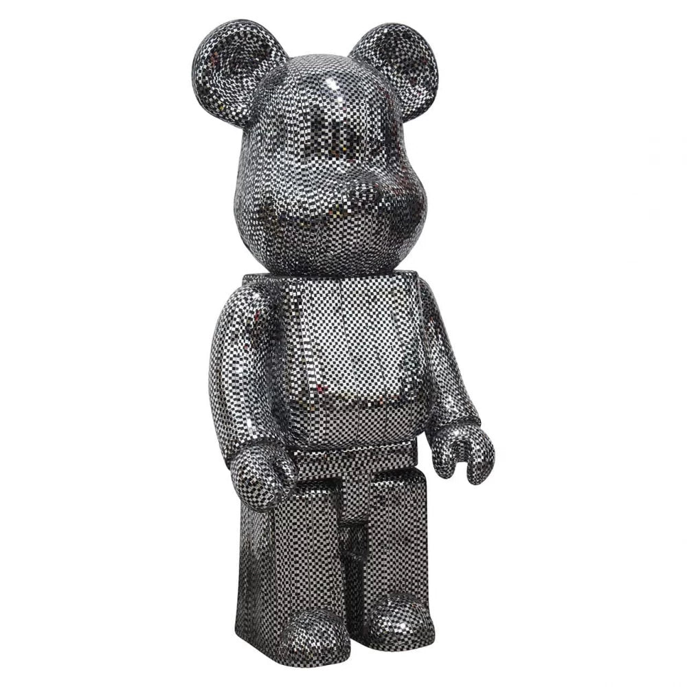 Figurina decorativa Urs din Polirasina Argintiu H101xL46cm Bear Big Richmond interiors