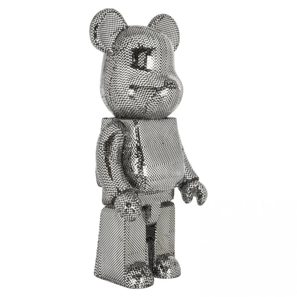 Figurina decorativa Urs din Polirasina Argintiu H101xL46cm Bear Big Richmond interiors
