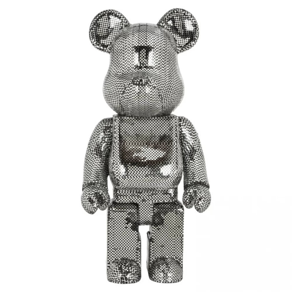 Figurina decorativa Urs din Polirasina Argintiu H101xL46cm Bear Big Richmond interiors