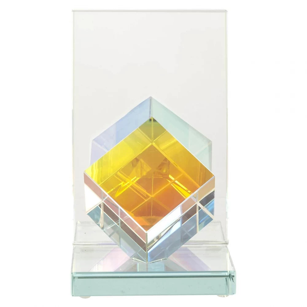 Stand pentru carti din Cristal Multicolor H16.5xL11cm Blocks Richmond interiors