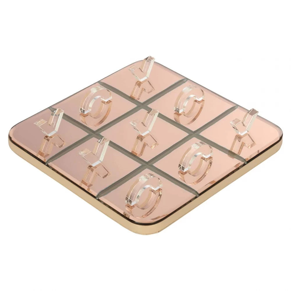 Joc tic tac toe din Sticla Transparent H1xL25cm Caylin Richmond interiors