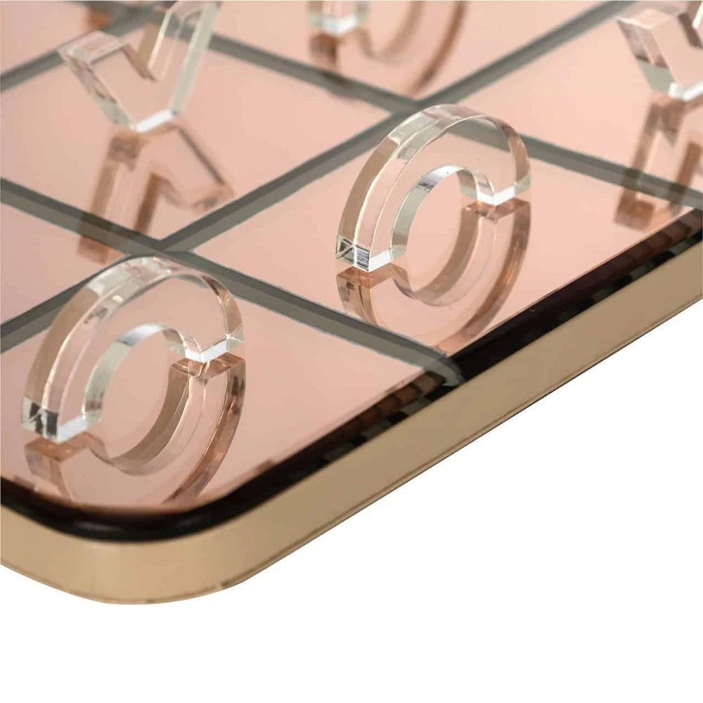 Joc tic tac toe din Sticla Transparent H1xL25cm Caylin Richmond interiors