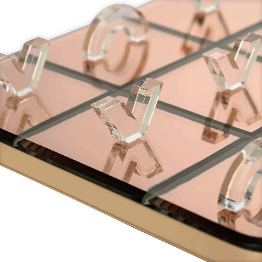 Joc tic tac toe din Sticla Transparent H1xL25cm Caylin Richmond interiors