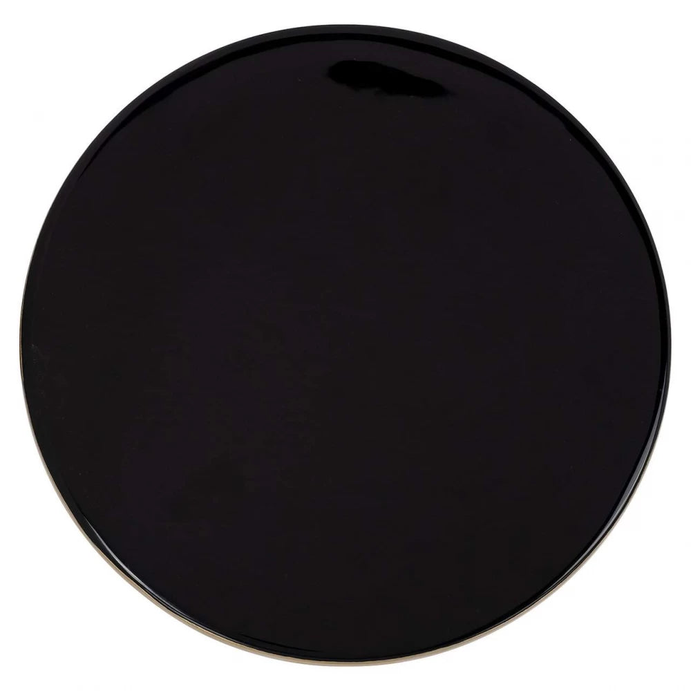 Tava decorativa din Metal Negru/Auriu H14.5xD30cm Elena Richmond interiors