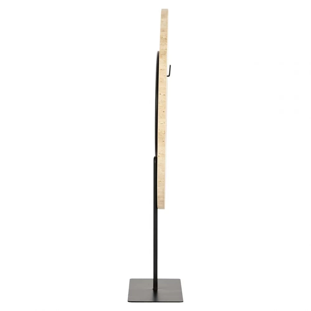 Obiect decorativ din Metal/Piatra Negru/Bej H42xL30cm Manou big Richmond interiors