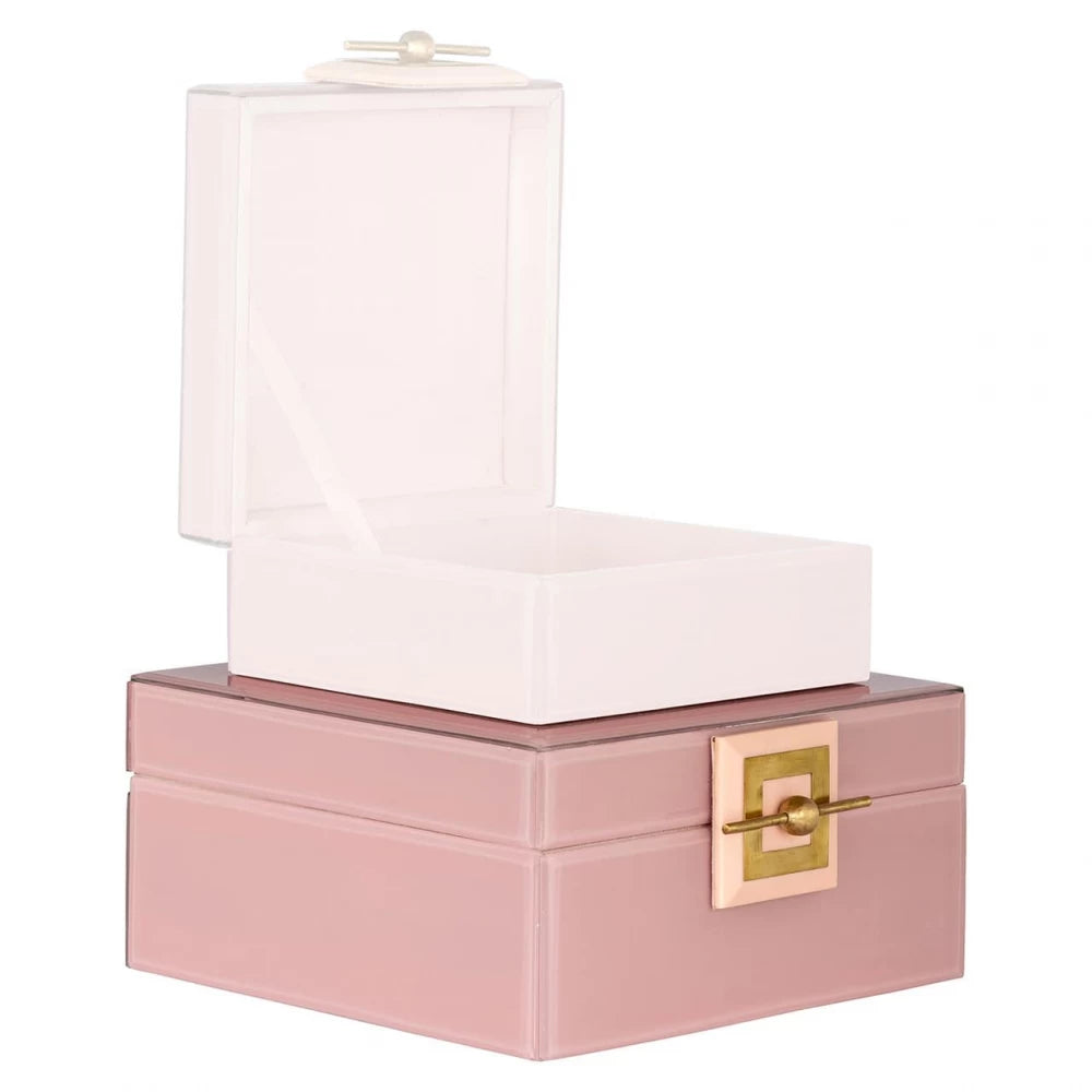 Cutie bijuterii din MDF Roz H10xL21cm Bodine Richmond interiors