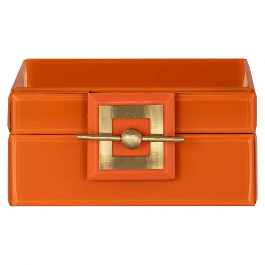 Cutie bijuterii din MDF Portocaliu H8xL16cm Bodine Richmond interiors
