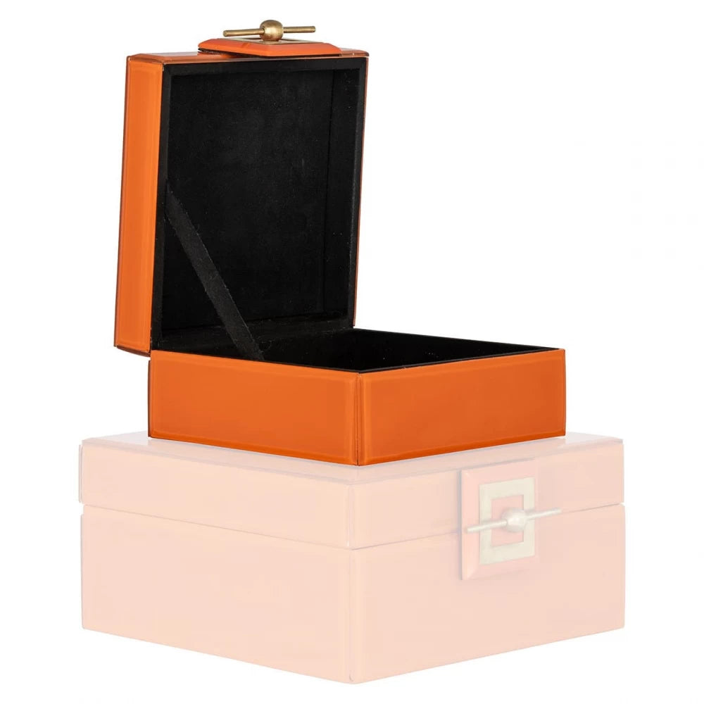 Cutie bijuterii din MDF Portocaliu H8xL16cm Bodine Richmond interiors