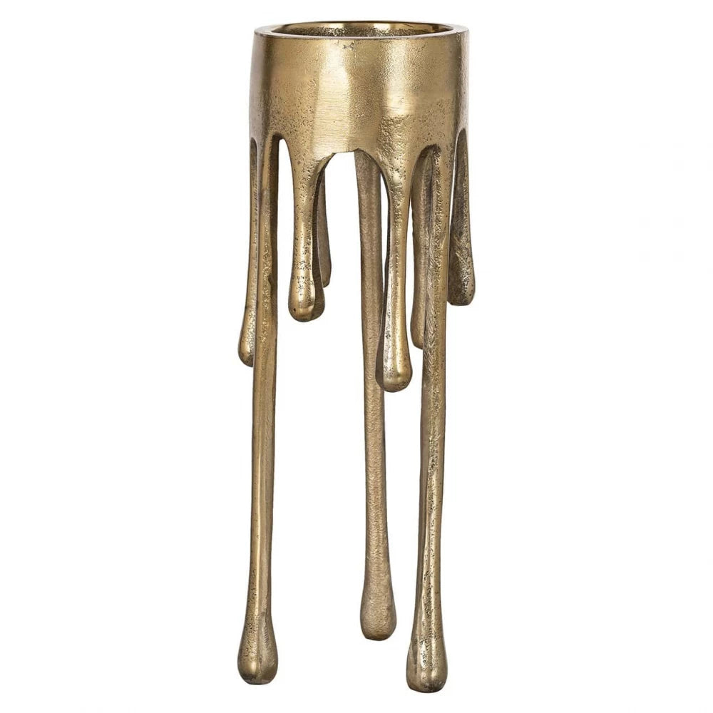 Suport lumanare din Aluminiu Auriu D12xH36cm Lorin Richmond Interiors