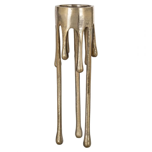 Suport lumanare din Aluminiu Auriu D12xH42cm Lorin big Richmond Interiors