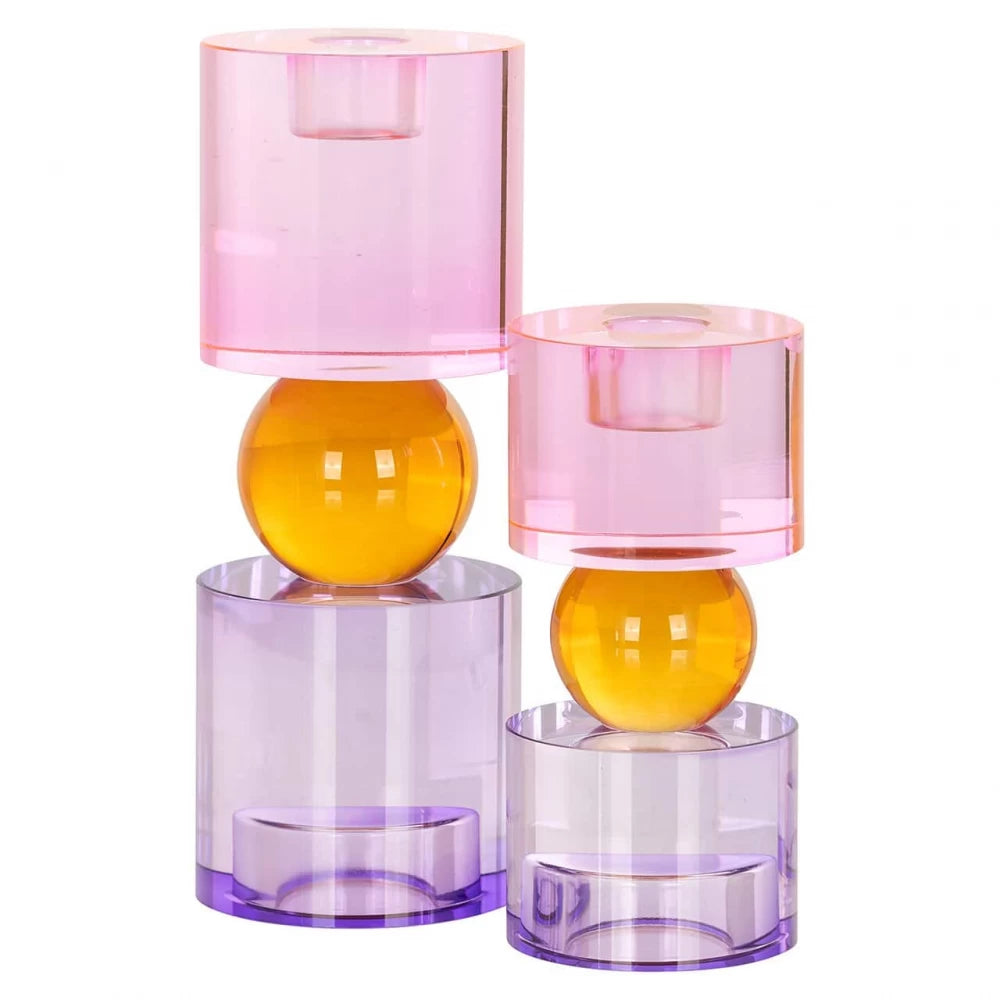 Sfesnic din Cristal Multicolor D8xH21cm Zahra big Richmond Interiors