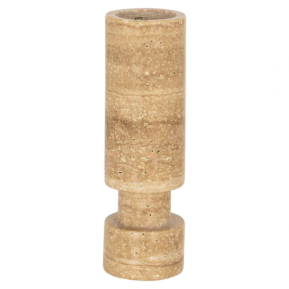Sfesnic din Piatra Bej D6.5xH21cm Alaina Richmond Interiors