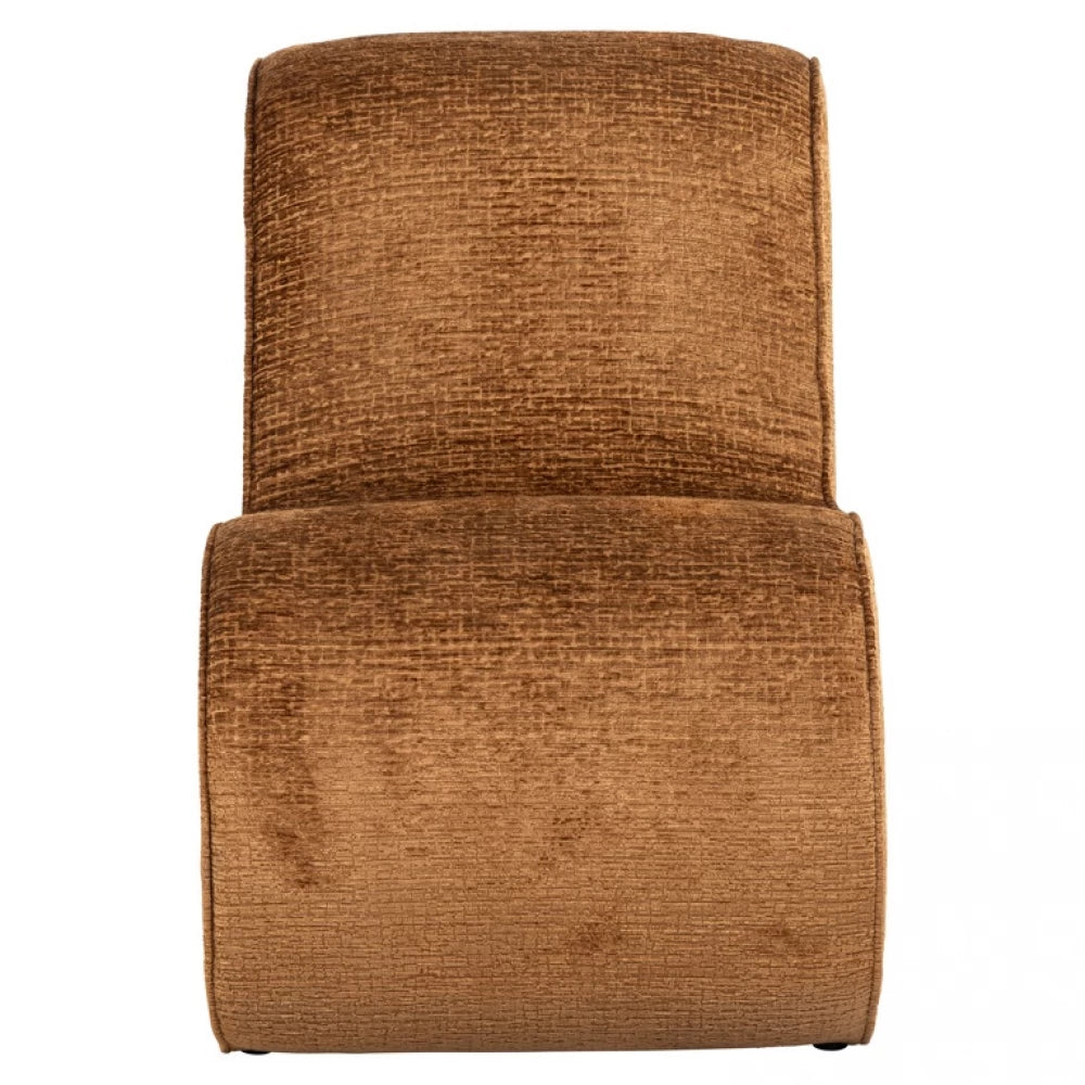 Fotoliu tapitat cu Stofa Fusion Maro cognac H84xL56.5xA90cm Frankie Richmond Interiors