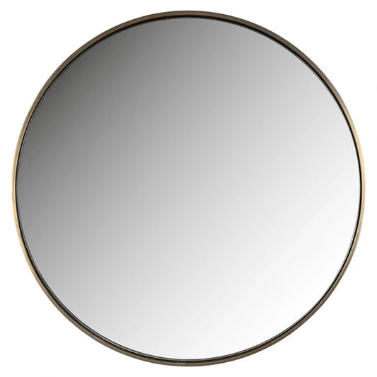Oglinda cu rama din Aluminiu Auriu D39cm Mammom Richmond Interiors