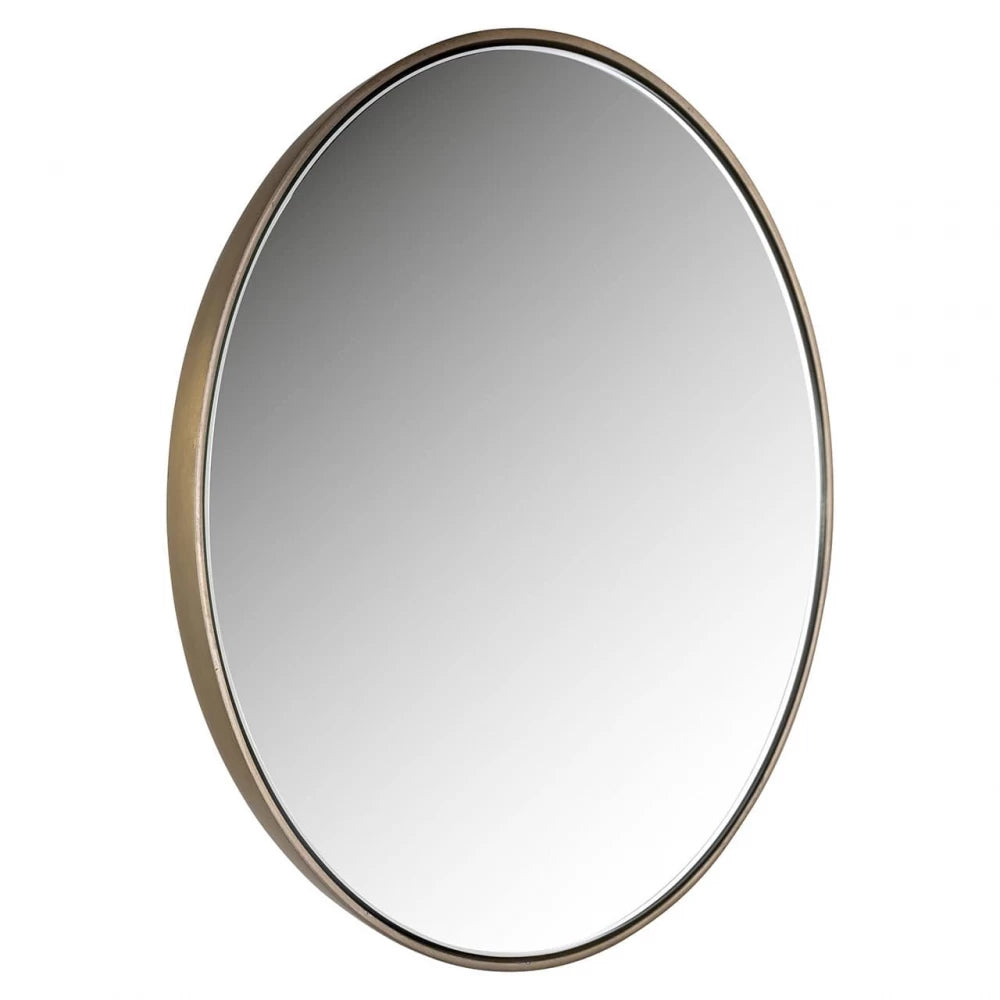 Oglinda cu rama din Aluminiu Auriu D39cm Mammom Richmond Interiors
